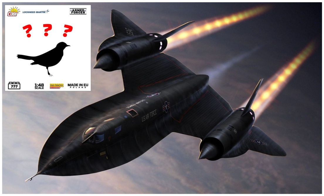 Cobi tease la sortie d’un set du SR-71 Blackbird en 2024