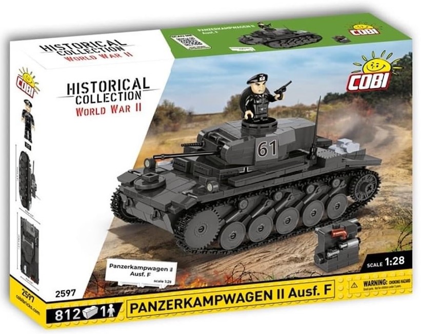 Cobi WW2 1/28ème : un nouveau Panzerkampfwagen II Ausf.F pour fin 2024