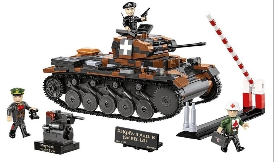 Cobi WW2 2596 PzKpfw II Ausf.B : Nouvelle édition limitée pour Octobre 2024